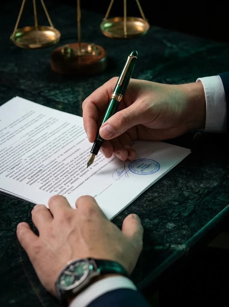 Підписання офіційного договору про надання правової допомоги